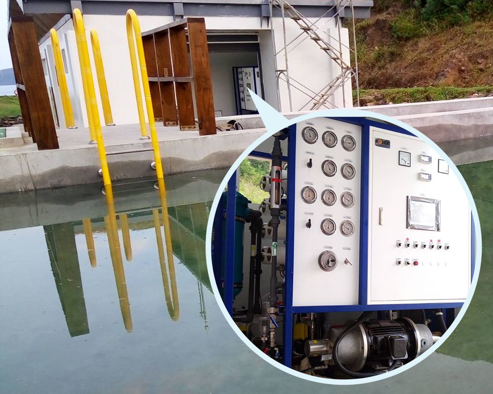 24 CMD海水淡化設備，協助離島居民取得民生用水及飲用水 。