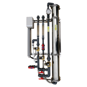 1,000–24,000 LPD (24–576 CMD) ，體積精簡、安裝靈活，專為 RO 前段水質穩定化需求設計